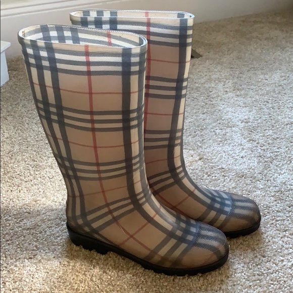 burberry rain boots womens